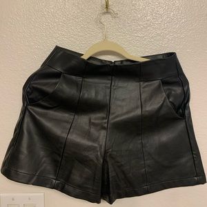 Faux Leather Shorts!